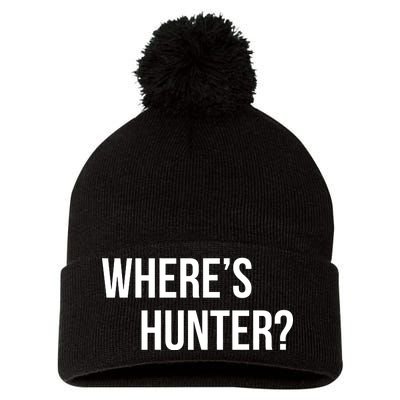 Where's Hunter President Trump Pom Pom 12in Knit Beanie