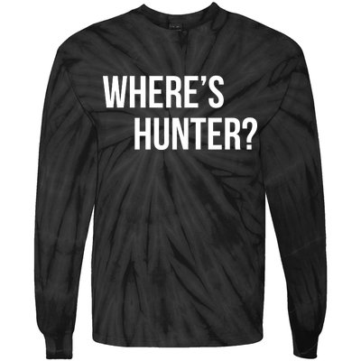 Where's Hunter President Trump Tie-Dye Long Sleeve Shirt