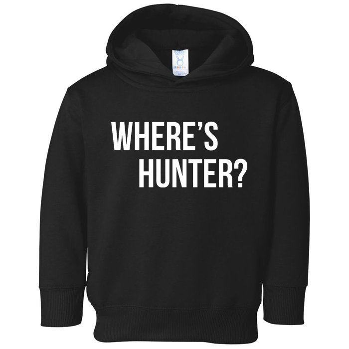 Where's Hunter President Trump Toddler Hoodie