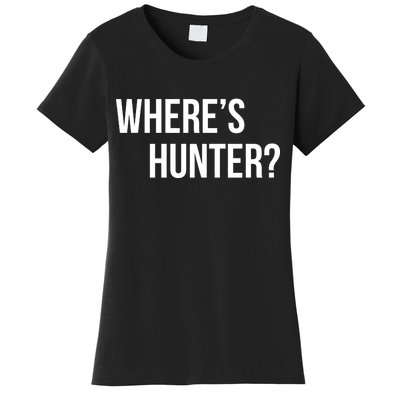 Where's Hunter President Trump Women's T-Shirt