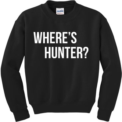 Where's Hunter President Trump Kids Sweatshirt