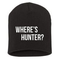 Where's Hunter President Trump Short Acrylic Beanie