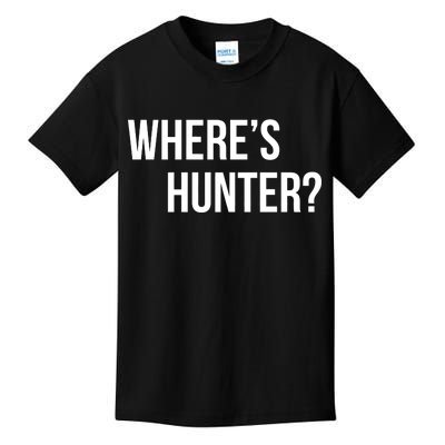 Where's Hunter President Trump Kids T-Shirt