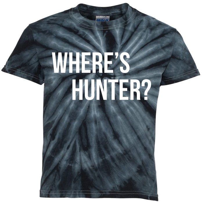 Where's Hunter President Trump Kids Tie-Dye T-Shirt