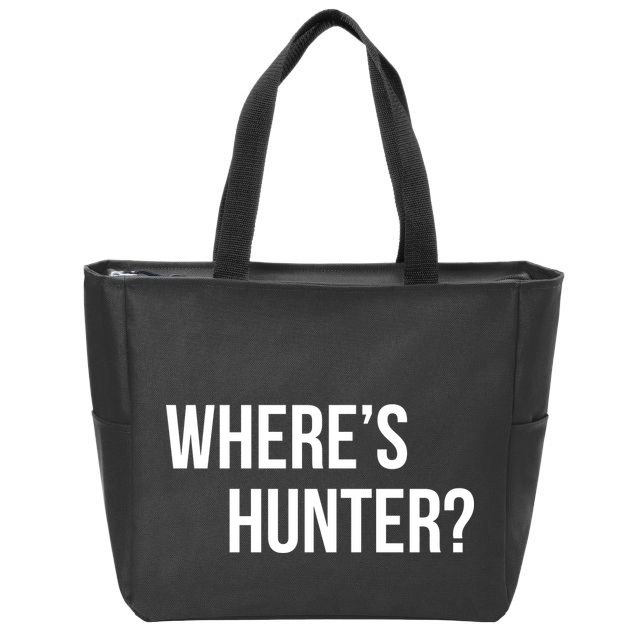Where's Hunter President Trump Zip Tote Bag