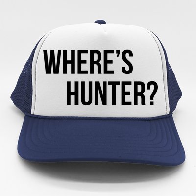 Where's Hunter President Trump Trucker Hat