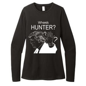 Where's Hunter Trump Rally Womens CVC Long Sleeve Shirt