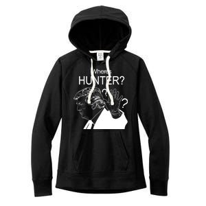 Where's Hunter Trump Rally Women's Fleece Hoodie