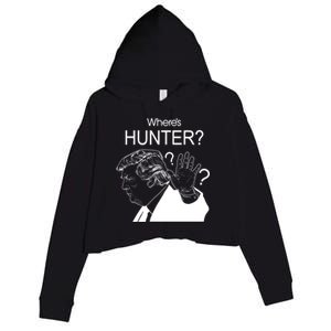 Where's Hunter Trump Rally Crop Fleece Hoodie