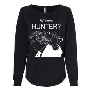 Where's Hunter Trump Rally Womens California Wash Sweatshirt