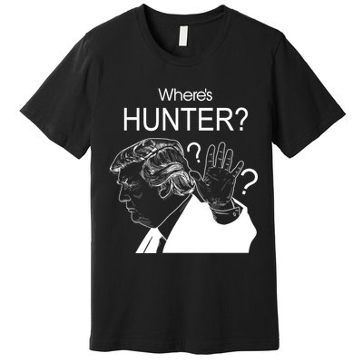 Where's Hunter Trump Rally Premium T-Shirt