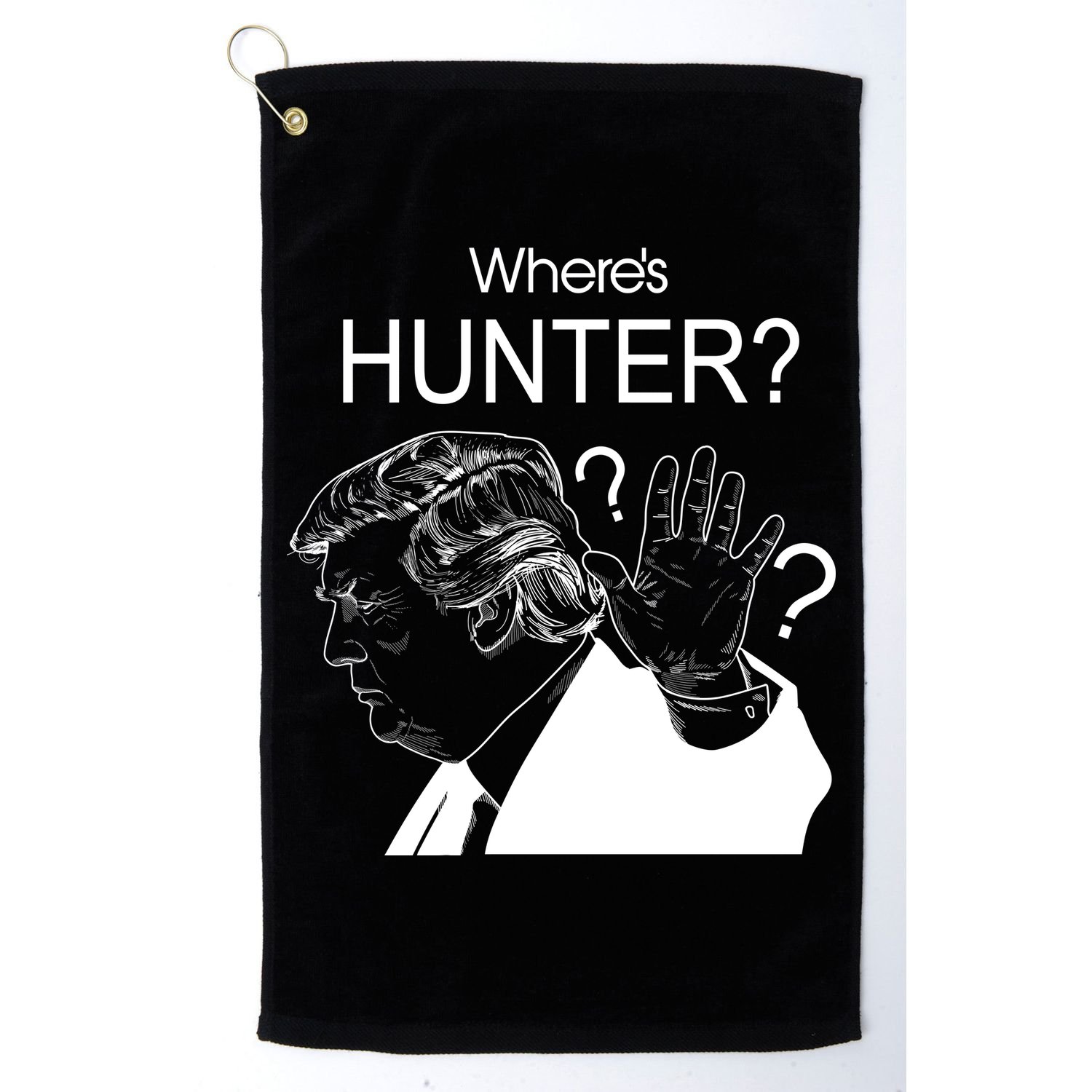 Where's Hunter Trump Rally Golf Towel