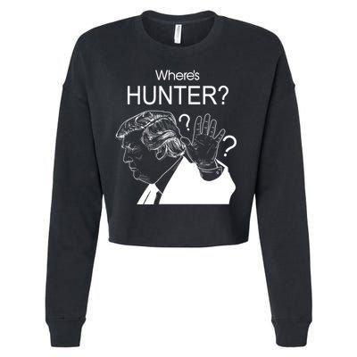 Where's Hunter Trump Rally Cropped Pullover Crew