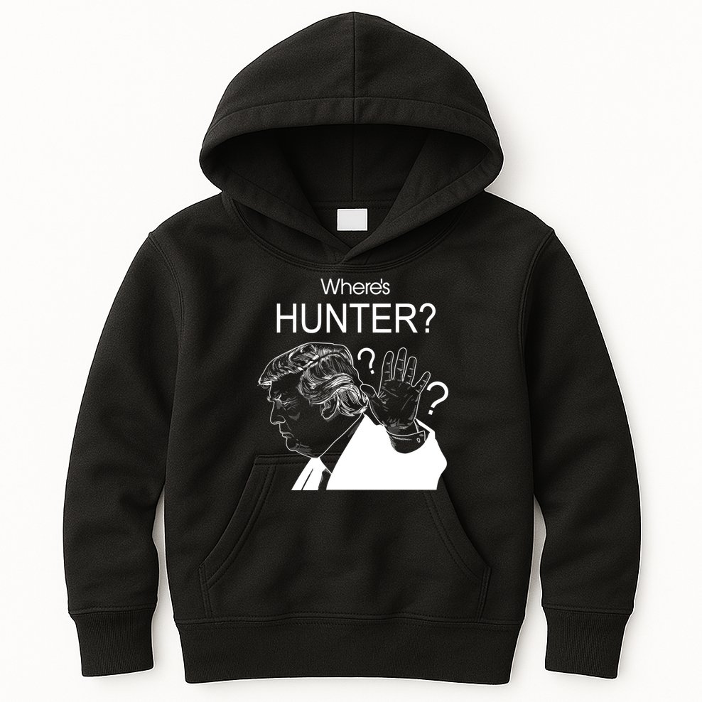 Where's Hunter Trump Rally Kids Hoodie