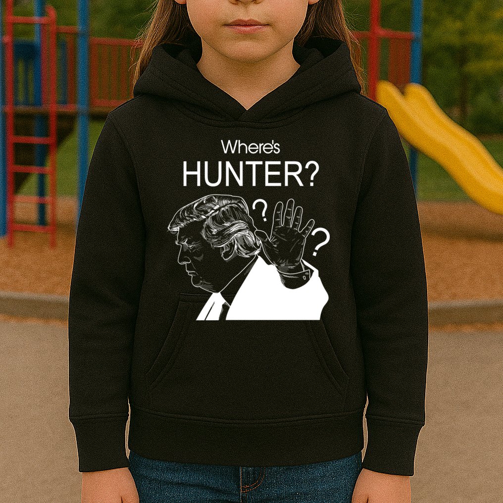 Where's Hunter Trump Rally Kids Hoodie