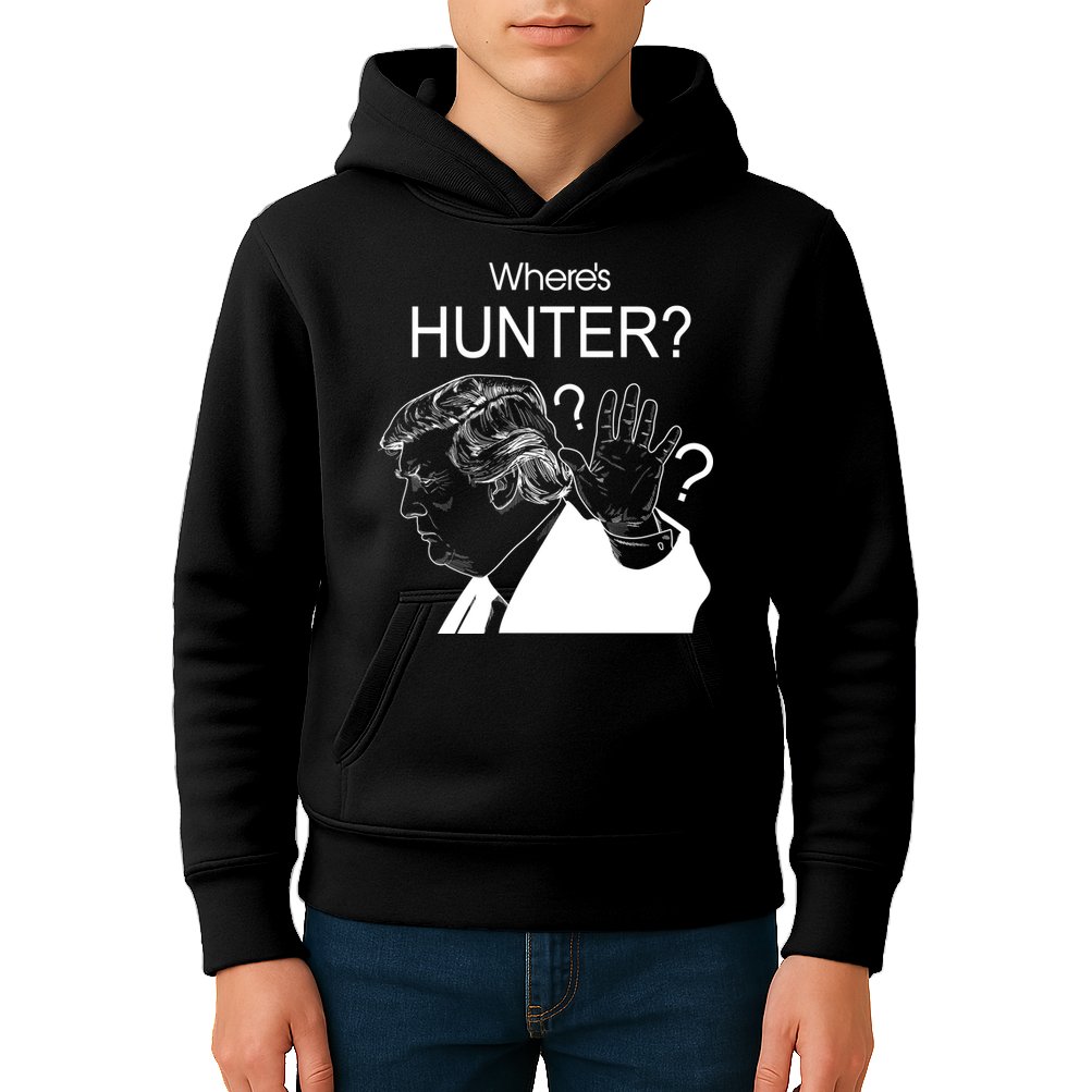 Where's Hunter Trump Rally Kids Hoodie