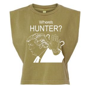 Where's Hunter Trump Rally Garment-Dyed Women's Muscle Tee