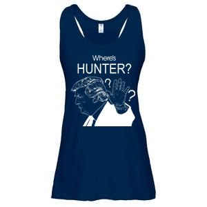 Where's Hunter Trump Rally Ladies Essential Flowy Tank