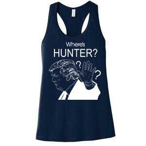 Where's Hunter Trump Rally Women's Racerback Tank