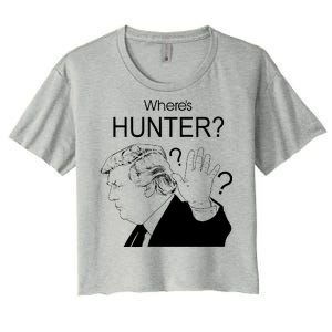 Where's Hunter Trump Rally Women's Crop Top Tee