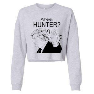 Where's Hunter Trump Rally Cropped Pullover Crew