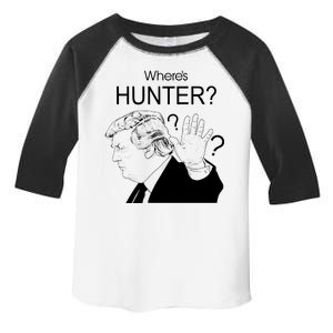 Where's Hunter Trump Rally Toddler Fine Jersey T-Shirt