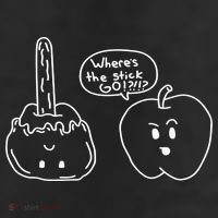 Wheres the Stick Go? Caramel Apple 11oz C Handle Ceramic Mug