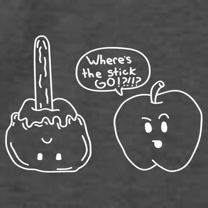Wheres the Stick Go? Caramel Apple Vector Backpack