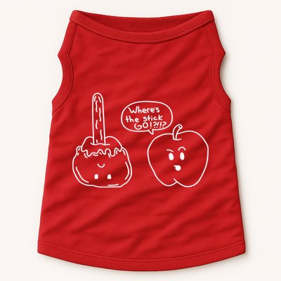 Wheres the Stick Go? Caramel Apple Doggie Tank