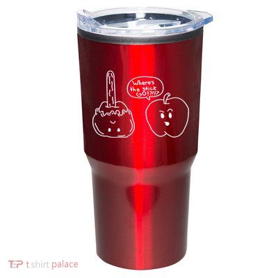 Wheres the Stick Go? Caramel Apple Tumbler
