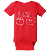 Wheres the Stick Go? Caramel Apple Baby Bodysuit