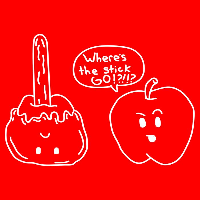 Wheres the Stick Go? Caramel Apple Baby Bodysuit