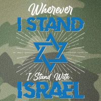 Wherever I Stand I Stand With Israel Legacy Tie Dye Trucker Hat