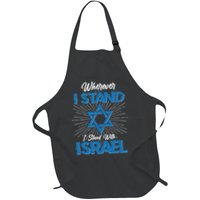 Wherever I Stand I Stand With Israel Apron
