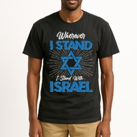 Wherever I Stand I Stand With Israel Tall T-Shirt