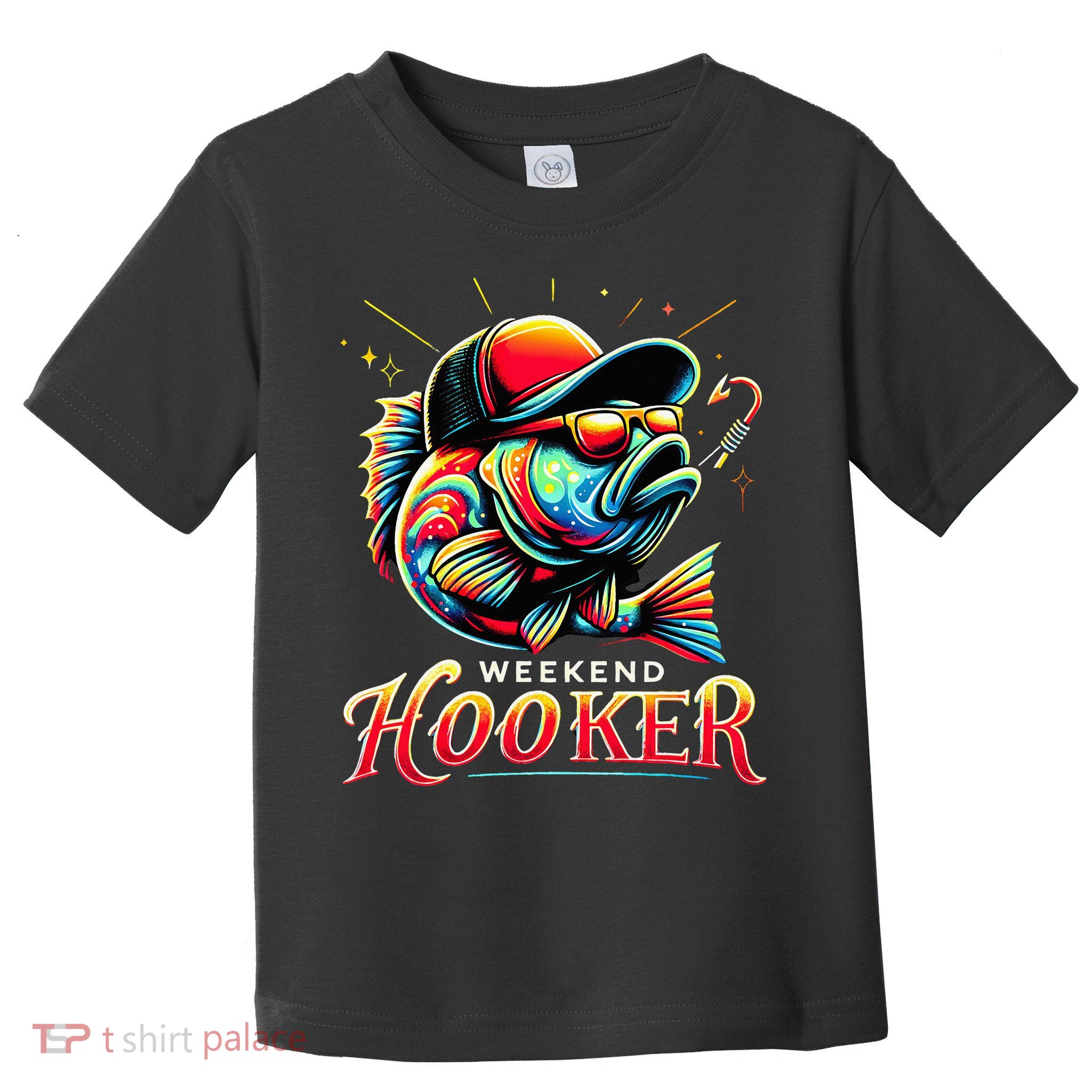 Weekend Hooker Funny Bass Fishing Toddler T-Shirt