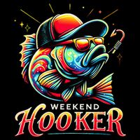 Weekend Hooker Funny Bass Fishing Kids Hoodie
