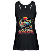 Weekend Hooker Funny Bass Fishing Ladies Essential Flowy Tank