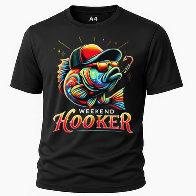 Weekend Hookerr Funny Fish Dad Love Fishing Father's Day Performance Shirt