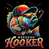 Weekend Hookerr Funny Fish Dad Love Fishing Father's Day Cooling Performance Crew T-Shirt