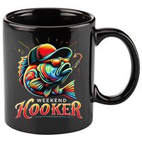 Weekend Hookerr Funny Fish Dad Love Fishing Father's Day 11oz C Handle Ceramic Mug