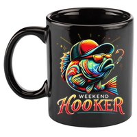 Weekend Hookerr Funny Fish Dad Love Fishing Father's Day 11oz C Handle Ceramic Mug