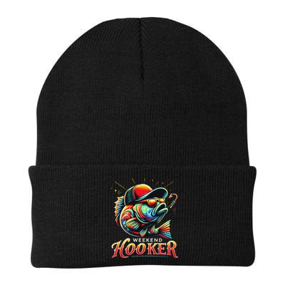 Weekend Hookerr Funny Fish Dad Love Fishing Father's Day Beanie