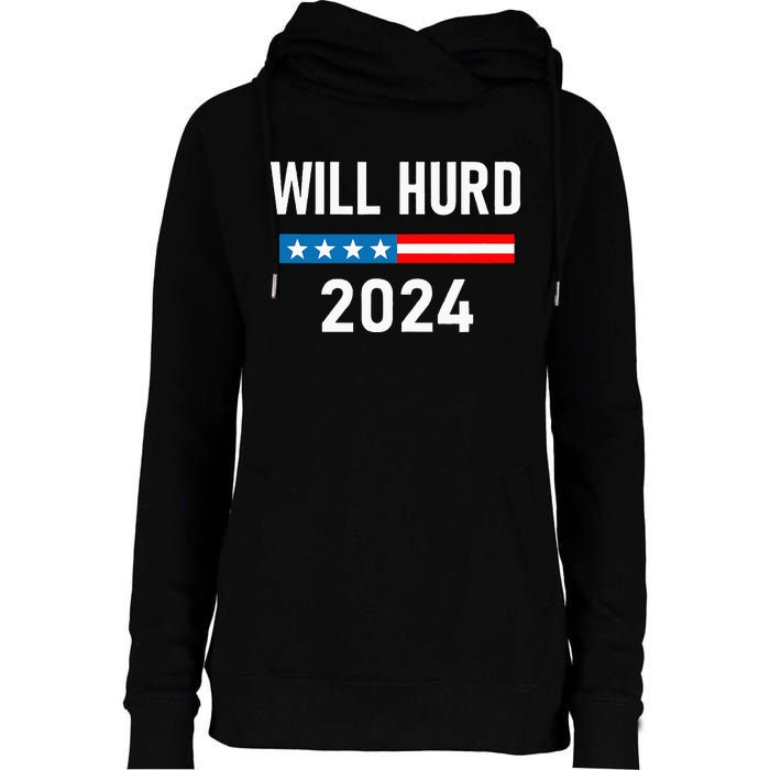 Will Hurd for President Will Hurd 2024 Womens Funnel Neck Pullover Hood