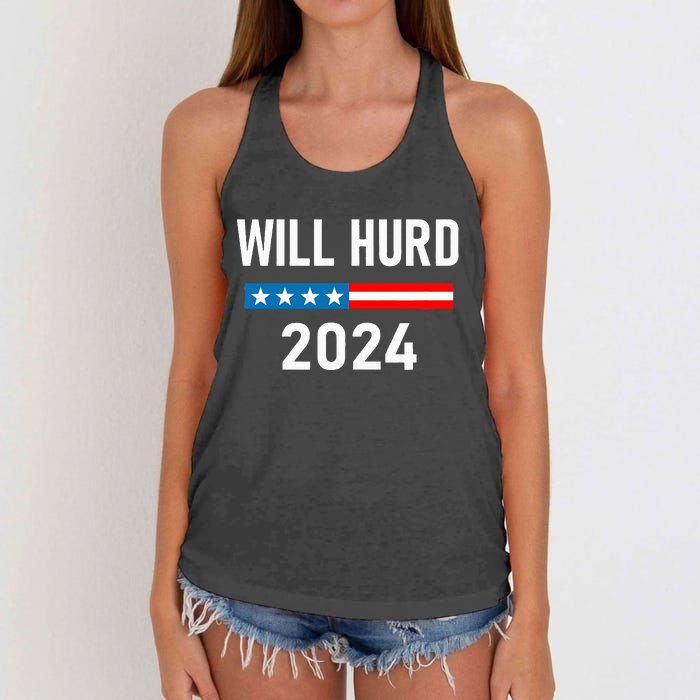 Will Hurd for President Will Hurd 2024 Women's Knotted Racerback Tank