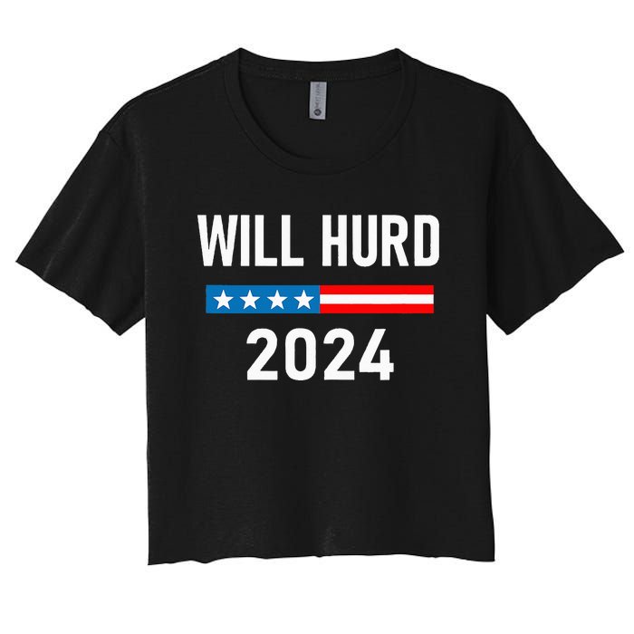 Will Hurd for President Will Hurd 2024 Women's Crop Top Tee