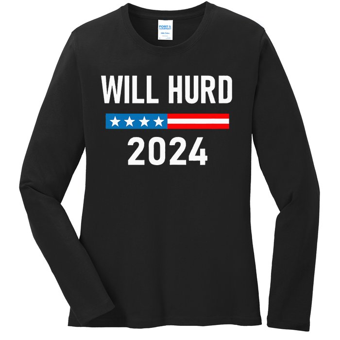 Will Hurd for President Will Hurd 2024 Ladies Long Sleeve Shirt