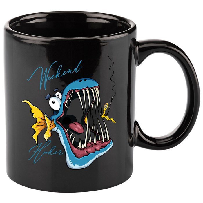 Weekend Hooker Fishing 11oz C Handle Ceramic Mug
