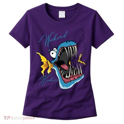 Weekend Hooker Fishing Womens T-Shirt