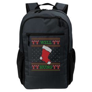 Well Hung Funny Adult Ugly Christmas Style Gift Daily Commute Backpack